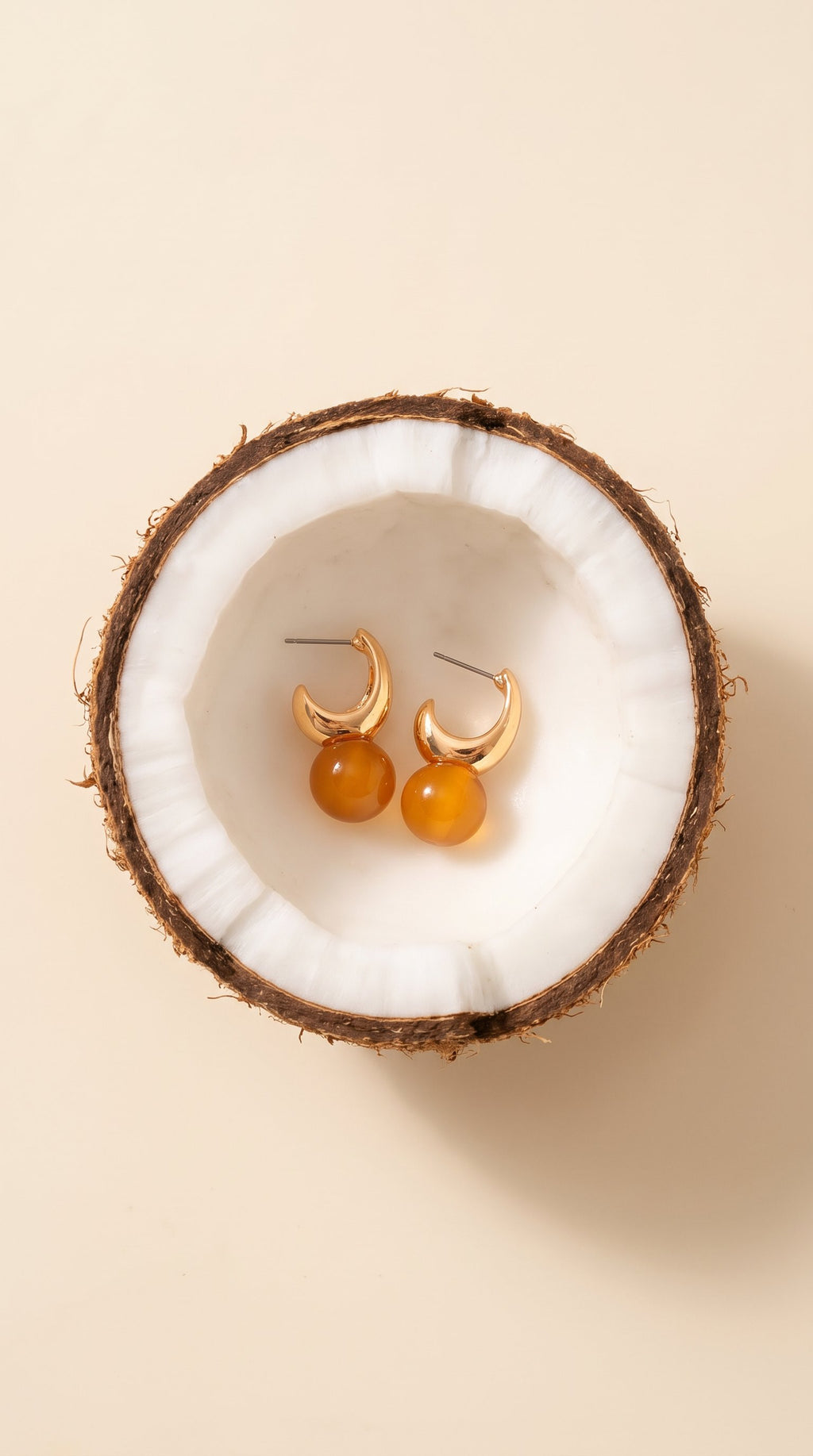 The Good Company | Beaded Gold Hoop Earrings